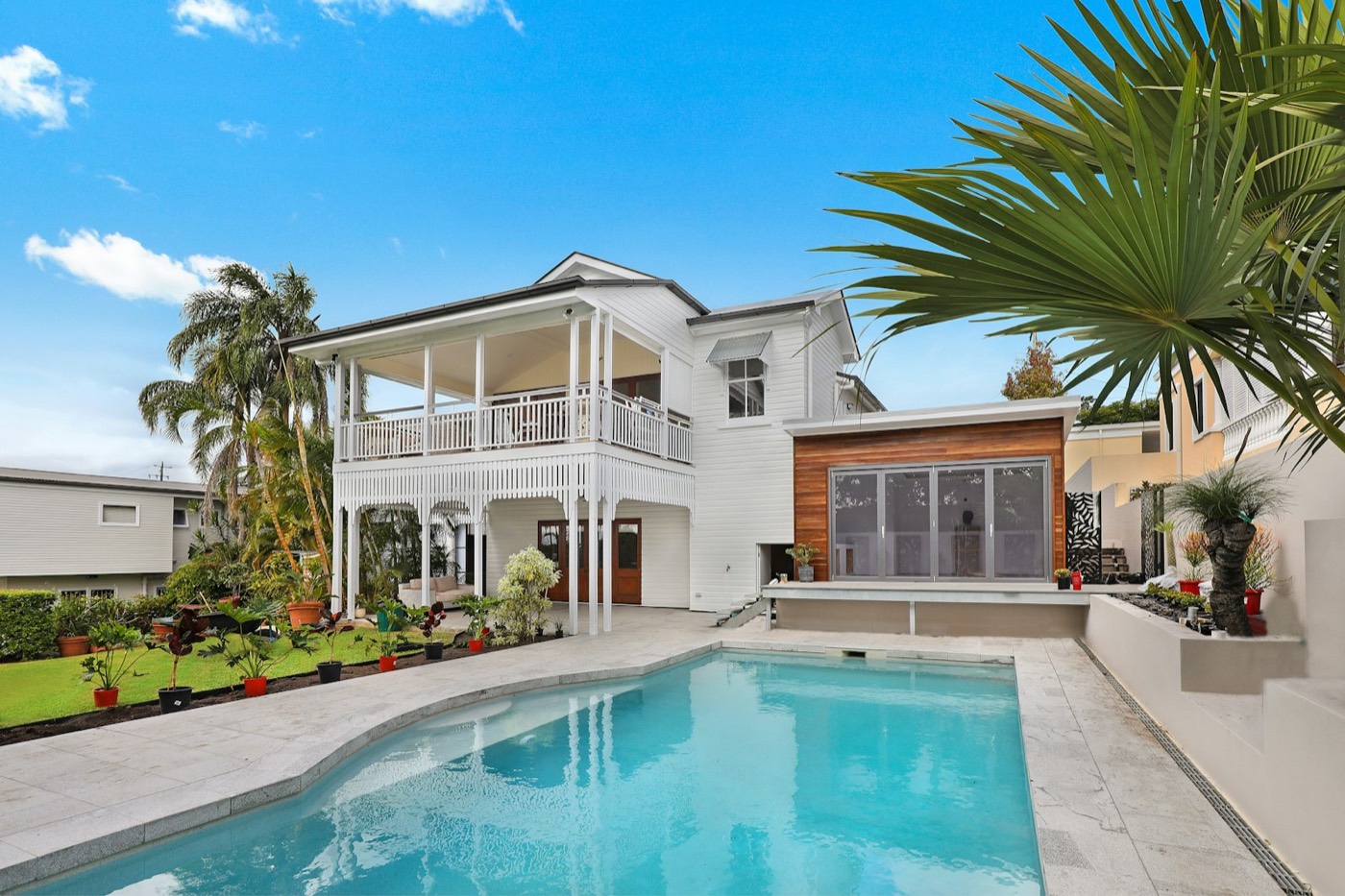 A house with a swimming pool, the kind of feature that carries its own compliance obligations